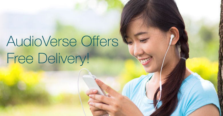 AudioVerse Offers Free Delivery